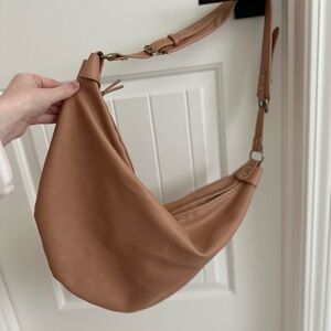 Anthropologie Camel Hobo Bag